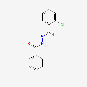 molecular formula C15H13ClN2O B3847688 N'-(2-chlorobenzylidene)-4-methylbenzohydrazide 