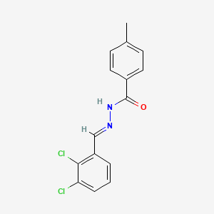 molecular formula C15H12Cl2N2O B3847696 N'-(2,3-dichlorobenzylidene)-4-methylbenzohydrazide 
