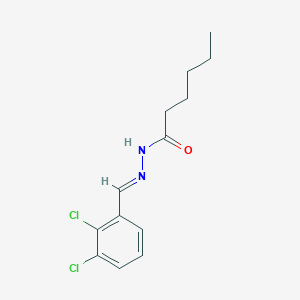 molecular formula C13H16Cl2N2O B3847702 N'-(2,3-dichlorobenzylidene)hexanohydrazide 