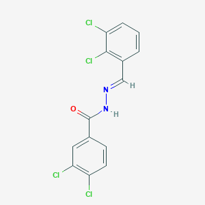 molecular formula C14H8Cl4N2O B3847710 3,4-dichloro-N'-(2,3-dichlorobenzylidene)benzohydrazide 