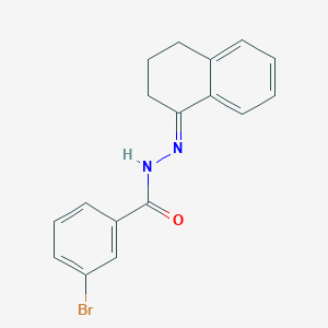molecular formula C17H15BrN2O B3847753 3-bromo-N'-(3,4-dihydro-1(2H)-naphthalenylidene)benzohydrazide 