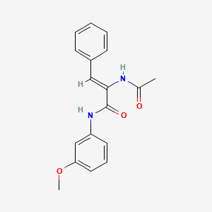 molecular formula C18H18N2O3 B3847794 2-(acetylamino)-N-(3-methoxyphenyl)-3-phenylacrylamide CAS No. 5375-42-8