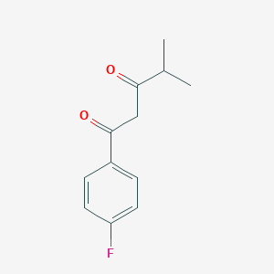 molecular formula C12H13FO2 B038479 1-(4-氟苯基)-4-甲基戊二酮 CAS No. 114433-94-2