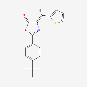molecular formula C18H17NO2S B3847942 2-(4-tert-butylphenyl)-4-(2-thienylmethylene)-1,3-oxazol-5(4H)-one 