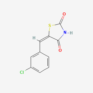 molecular formula C10H6ClNO2S B3847953 5-(3-chlorobenzylidene)-1,3-thiazolidine-2,4-dione 