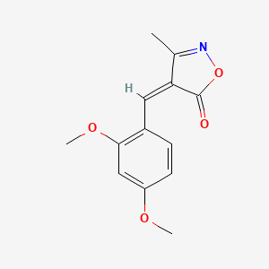 molecular formula C13H13NO4 B3847972 4-(2,4-dimethoxybenzylidene)-3-methyl-5(4H)-isoxazolone 
