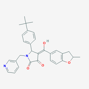 5-(4-tert-butylphenyl)-3-hydroxy-4-[(2-methyl-2,3-dihydro-1-benzofuran-5-yl)carbonyl]-1-(3-pyridinylmethyl)-1,5-dihydro-2H-pyrrol-2-one