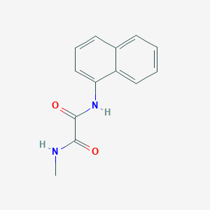 molecular formula C13H12N2O2 B3848021 N-methyl-N'-1-naphthylethanediamide 