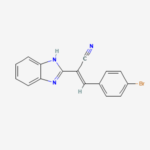 2-(1H-benzimidazol-2-yl)-3-(4-bromophenyl)acrylonitrile