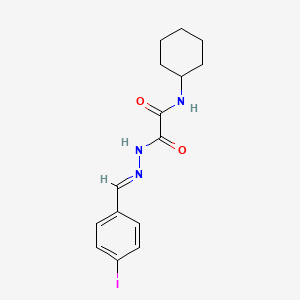 molecular formula C15H18IN3O2 B3848088 N-cyclohexyl-2-[2-(4-iodobenzylidene)hydrazino]-2-oxoacetamide 