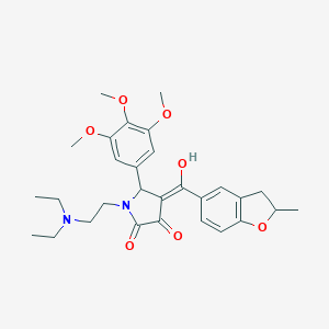 1-[2-(diethylamino)ethyl]-3-hydroxy-4-[(2-methyl-2,3-dihydro-1-benzofuran-5-yl)carbonyl]-5-(3,4,5-trimethoxyphenyl)-1,5-dihydro-2H-pyrrol-2-one