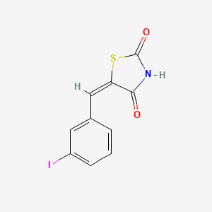 molecular formula C10H6INO2S B3848100 5-(3-iodobenzylidene)-1,3-thiazolidine-2,4-dione 