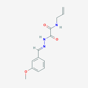 molecular formula C13H15N3O3 B3848104 N-allyl-2-[2-(3-methoxybenzylidene)hydrazino]-2-oxoacetamide 
