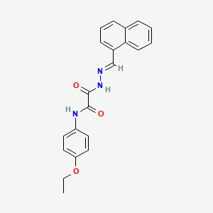 molecular formula C21H19N3O3 B3848108 N-(4-ethoxyphenyl)-2-[2-(1-naphthylmethylene)hydrazino]-2-oxoacetamide 