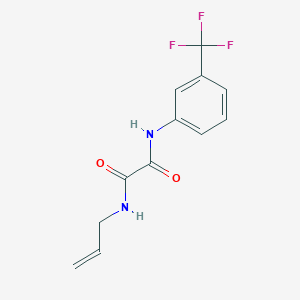 molecular formula C12H11F3N2O2 B3848110 N-allyl-N'-[3-(trifluoromethyl)phenyl]ethanediamide 