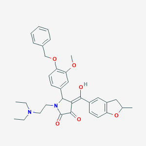 5-[4-(benzyloxy)-3-methoxyphenyl]-1-[2-(diethylamino)ethyl]-3-hydroxy-4-[(2-methyl-2,3-dihydro-1-benzofuran-5-yl)carbonyl]-1,5-dihydro-2H-pyrrol-2-one