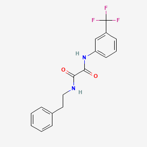 molecular formula C17H15F3N2O2 B3848125 N-(2-phenylethyl)-N'-[3-(trifluoromethyl)phenyl]ethanediamide 