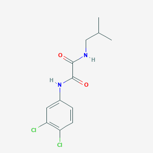 molecular formula C12H14Cl2N2O2 B3848129 N-(3,4-dichlorophenyl)-N'-isobutylethanediamide 