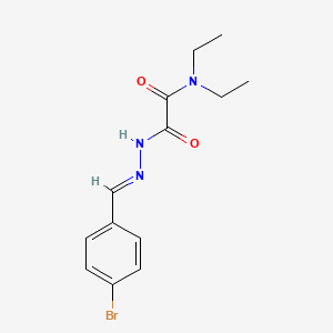 2-[2-(4-bromobenzylidene)hydrazino]-N,N-diethyl-2-oxoacetamide