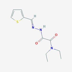 molecular formula C11H15N3O2S B3848176 N,N-diethyl-2-oxo-2-[2-(2-thienylmethylene)hydrazino]acetamide 