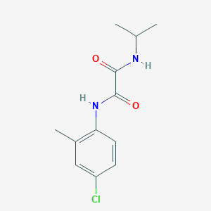 molecular formula C12H15ClN2O2 B3848195 N-(4-chloro-2-methylphenyl)-N'-isopropylethanediamide 