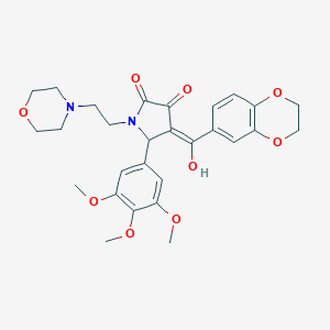 4-(2,3-dihydro-1,4-benzodioxin-6-ylcarbonyl)-3-hydroxy-1-[2-(4-morpholinyl)ethyl]-5-(3,4,5-trimethoxyphenyl)-1,5-dihydro-2H-pyrrol-2-one