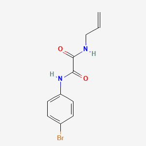 molecular formula C11H11BrN2O2 B3848236 N-allyl-N'-(4-bromophenyl)ethanediamide 