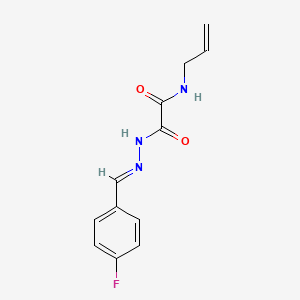molecular formula C12H12FN3O2 B3848245 N-allyl-2-[2-(4-fluorobenzylidene)hydrazino]-2-oxoacetamide 