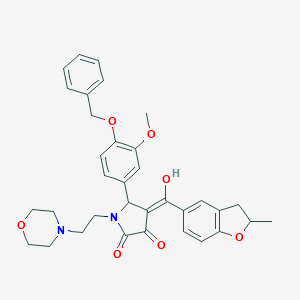 5-[4-(benzyloxy)-3-methoxyphenyl]-3-hydroxy-4-[(2-methyl-2,3-dihydro-1-benzofuran-5-yl)carbonyl]-1-[2-(4-morpholinyl)ethyl]-1,5-dihydro-2H-pyrrol-2-one