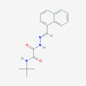 molecular formula C17H19N3O2 B3848273 N-(tert-butyl)-2-[2-(1-naphthylmethylene)hydrazino]-2-oxoacetamide 