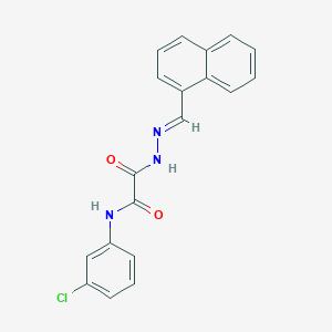 N-(3-chlorophenyl)-2-[2-(1-naphthylmethylene)hydrazino]-2-oxoacetamide