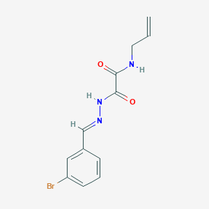 molecular formula C12H12BrN3O2 B3848297 N-allyl-2-[2-(3-bromobenzylidene)hydrazino]-2-oxoacetamide 