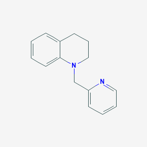 molecular formula C15H16N2 B038483 1-(pyridin-2-ylmethyl)-3,4-dihydro-2H-quinoline CAS No. 121278-71-5