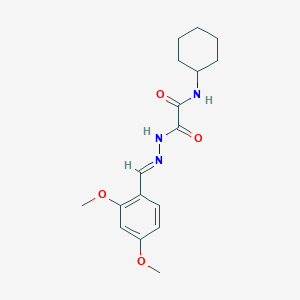 molecular formula C17H23N3O4 B3848349 N-cyclohexyl-2-[2-(2,4-dimethoxybenzylidene)hydrazino]-2-oxoacetamide 