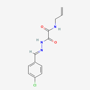 molecular formula C12H12ClN3O2 B3848367 N-allyl-2-[2-(4-chlorobenzylidene)hydrazino]-2-oxoacetamide 