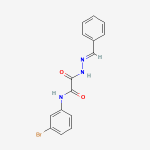 molecular formula C15H12BrN3O2 B3848416 2-(2-benzylidenehydrazino)-N-(3-bromophenyl)-2-oxoacetamide 