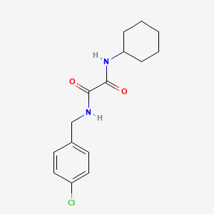 molecular formula C15H19ClN2O2 B3848433 N-(4-chlorobenzyl)-N'-cyclohexylethanediamide 