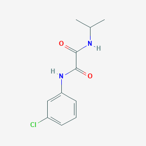 molecular formula C11H13ClN2O2 B3848449 N-(3-chlorophenyl)-N'-isopropylethanediamide 