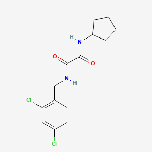 molecular formula C14H16Cl2N2O2 B3848480 N-cyclopentyl-N'-(2,4-dichlorobenzyl)ethanediamide 
