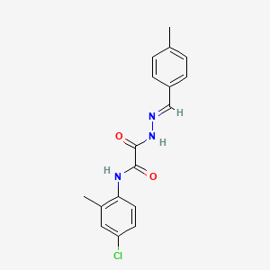 molecular formula C17H16ClN3O2 B3848525 N-(4-chloro-2-methylphenyl)-2-[2-(4-methylbenzylidene)hydrazino]-2-oxoacetamide 