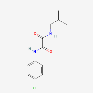 molecular formula C12H15ClN2O2 B3848544 N-(4-chlorophenyl)-N'-isobutylethanediamide 