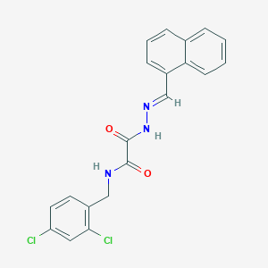 molecular formula C20H15Cl2N3O2 B3848545 N-(2,4-dichlorobenzyl)-2-[2-(1-naphthylmethylene)hydrazino]-2-oxoacetamide 