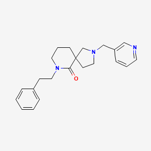 molecular formula C22H27N3O B3848573 7-(2-phenylethyl)-2-(3-pyridinylmethyl)-2,7-diazaspiro[4.5]decan-6-one 