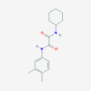 molecular formula C16H22N2O2 B3848574 N-cyclohexyl-N'-(3,4-dimethylphenyl)ethanediamide 