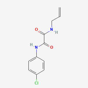 molecular formula C11H11ClN2O2 B3848586 N-allyl-N'-(4-chlorophenyl)ethanediamide 