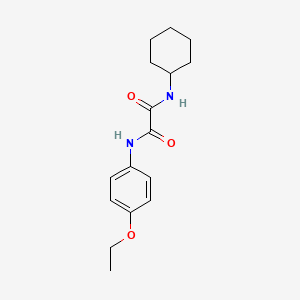 molecular formula C16H22N2O3 B3848621 N-cyclohexyl-N'-(4-ethoxyphenyl)ethanediamide 