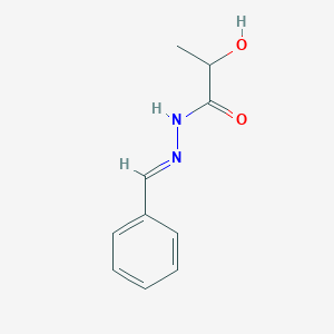 molecular formula C10H12N2O2 B3848657 N'-benzylidene-2-hydroxypropanohydrazide 