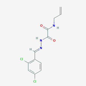 molecular formula C12H11Cl2N3O2 B3848674 N-allyl-2-[2-(2,4-dichlorobenzylidene)hydrazino]-2-oxoacetamide 