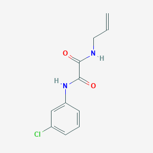 molecular formula C11H11ClN2O2 B3848691 N-allyl-N'-(3-chlorophenyl)ethanediamide 