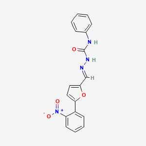 molecular formula C18H14N4O4 B3848779 5-(2-nitrophenyl)-2-furaldehyde N-phenylsemicarbazone 